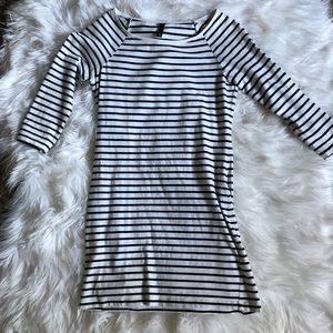 Black & White Striped Bodycon